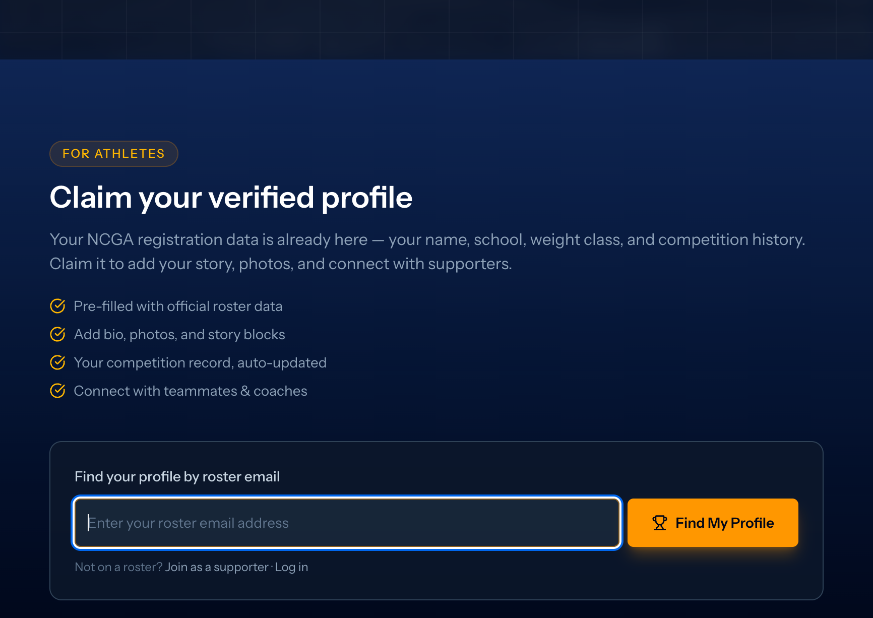 Roster Profiles Claiming
